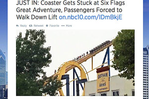 Why Nitro roller coaster riders at Six Flags were forced to climb