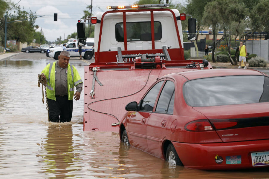 Southwest flooding: more rains in store for Arizona, Utah - CSMonitor.com