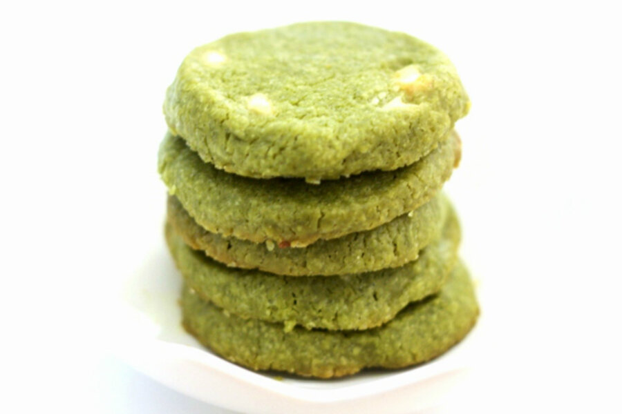 A Christmas cookie exchange and matcha green tea cookies