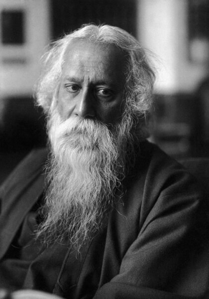 The Bengali polymath Rabindranath Tagore, creator of 