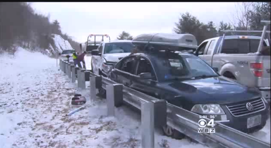 12 injured in New Hampshire pileup as New England braces for more snow ...