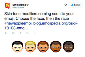 Why skin tone modifiers don't work for ?, explained by an emoji