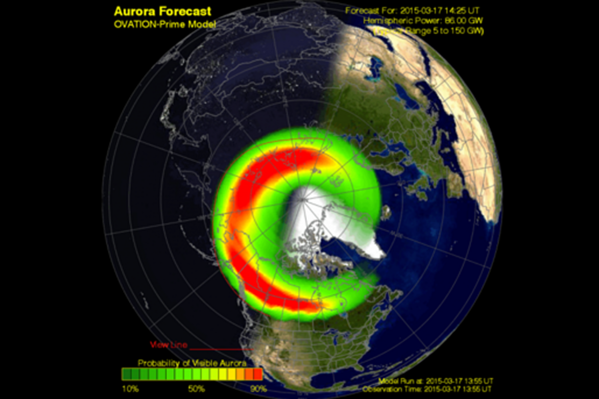 On St. Patrick's Day, a dancing green aurora? - CSMonitor.com, image size:1200x800