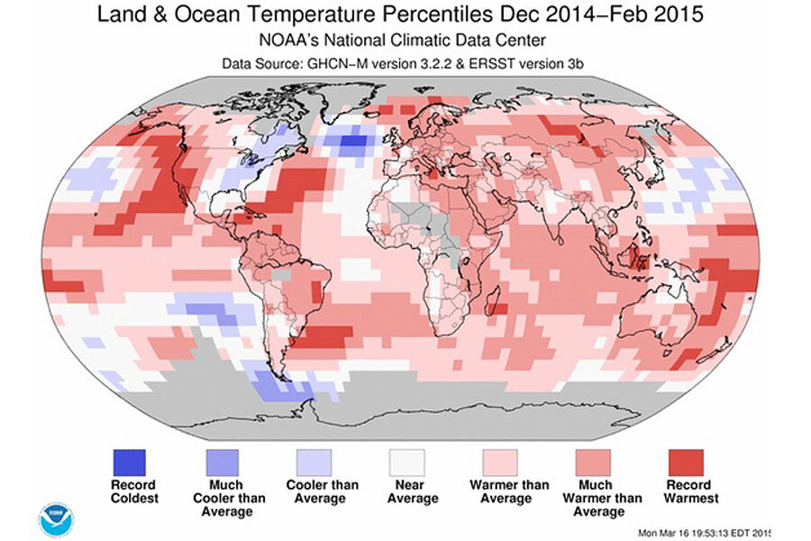 We just had the warmest winter on record, say scientists