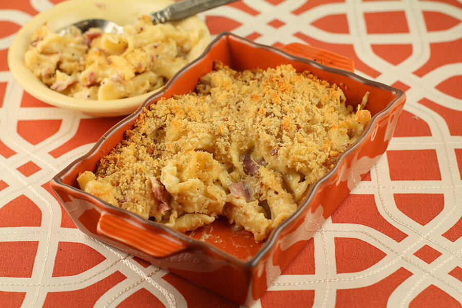 Pastrami on rye pasta bake