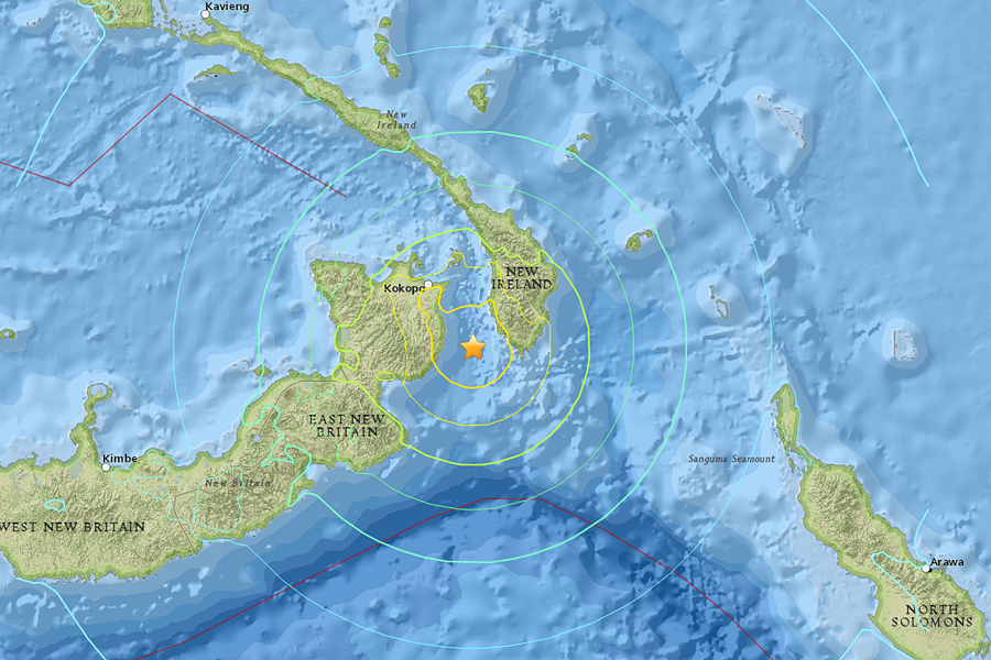 Papua New Guinea earthquake causes 1-inch tsunami. No injuries reported ...