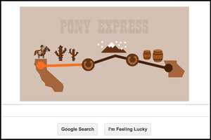 the pony express google doodle