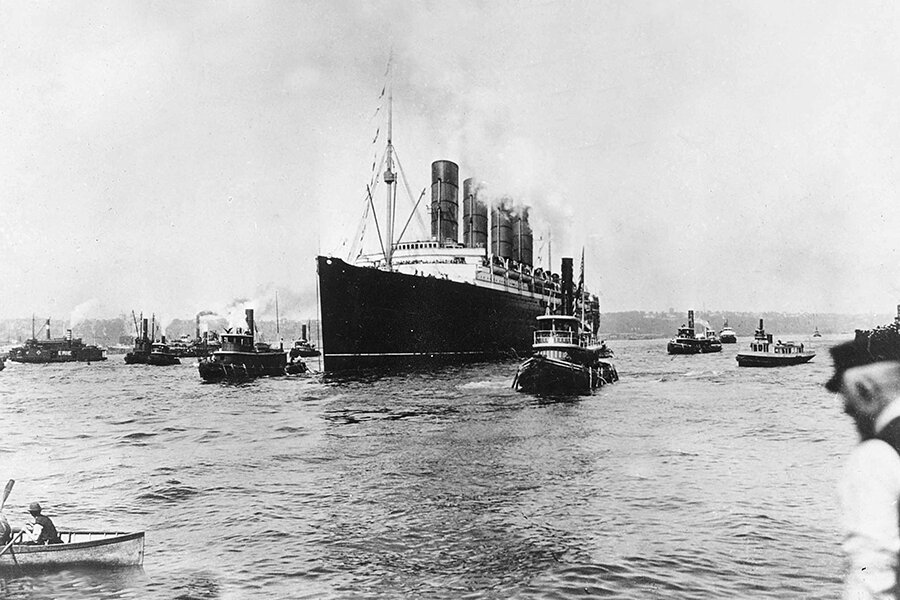 From The Monitor Archives Rms Lusitania Sunk By German U