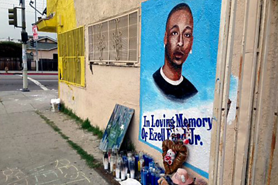 LAPD shooting of Ezell Ford 'justified,' says report - CSMonitor.com