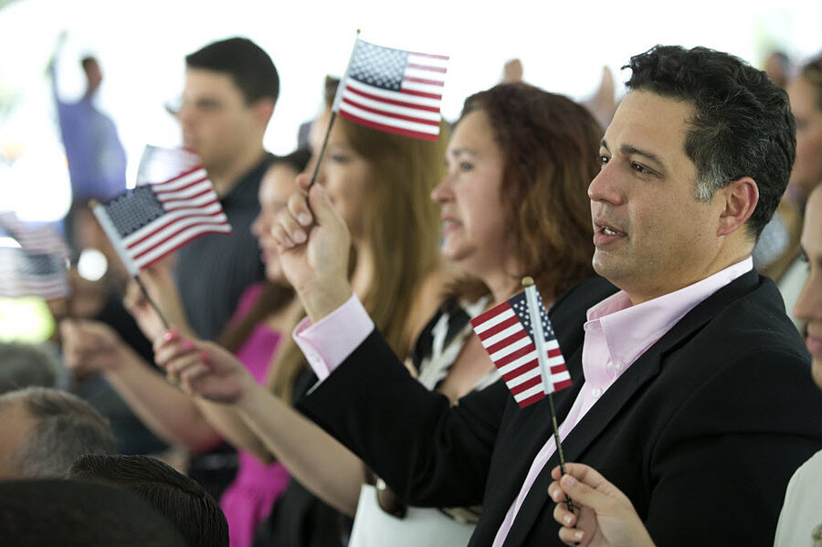 Why some naturalized US citizens swear a different Oath of Allegiance -  CSMonitor.com