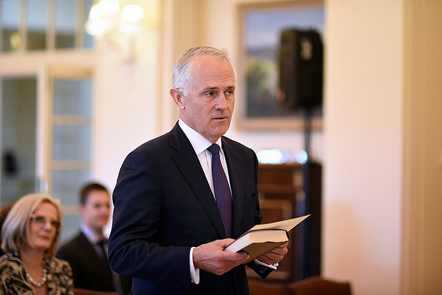 Turnbull: Australia's new PM brings charisma a moderate face - CSMonitor.com