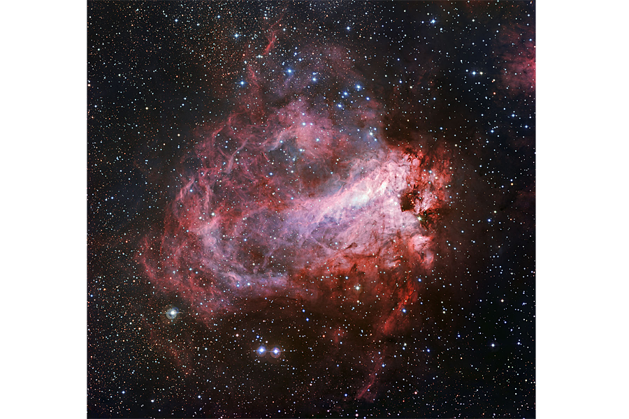 Messier 17: Could a massive cosmic rose smell as sweet by any other