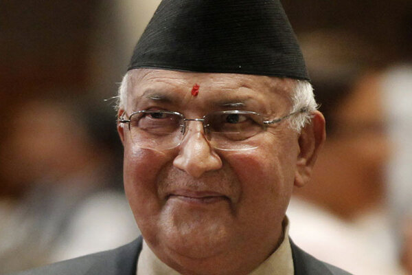 Image result for Nepal's Prime Minister