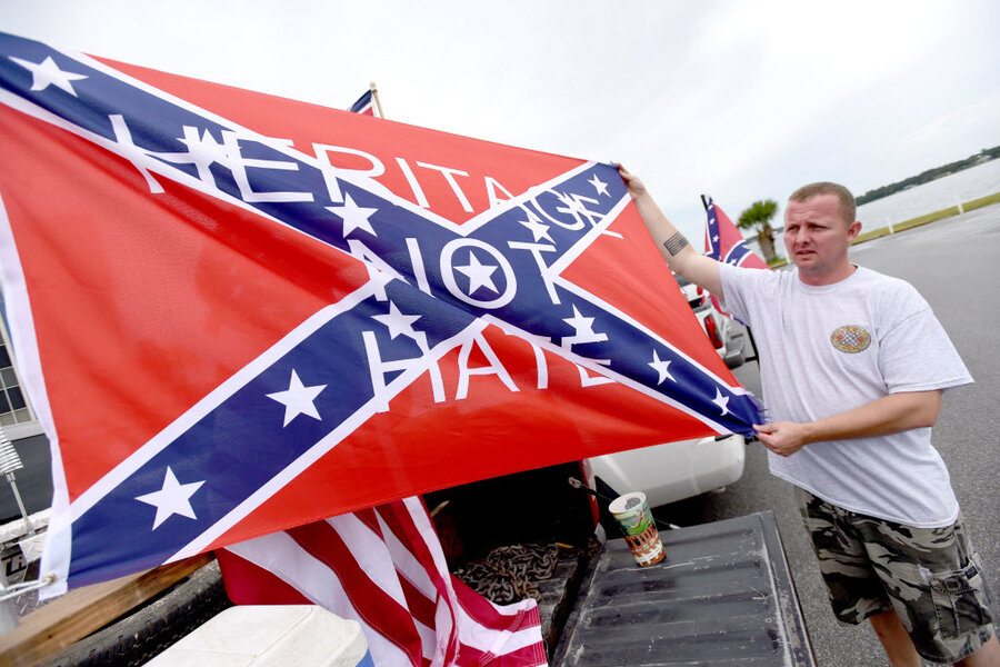 union and confederate flags crossed