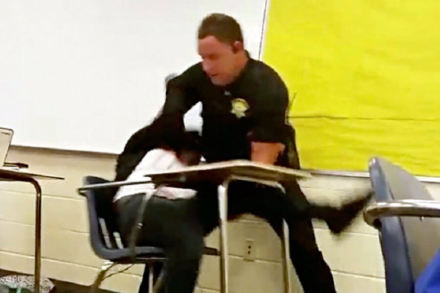 Students Protest Firing Of Officer Who Flipped Student Out Of Desk