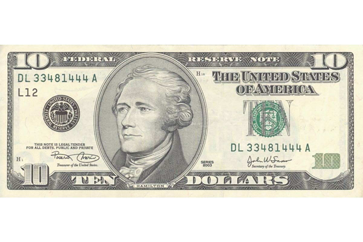 Hamilton's Descendant $10 Bill Doug Hamilton Alexander Hamilton