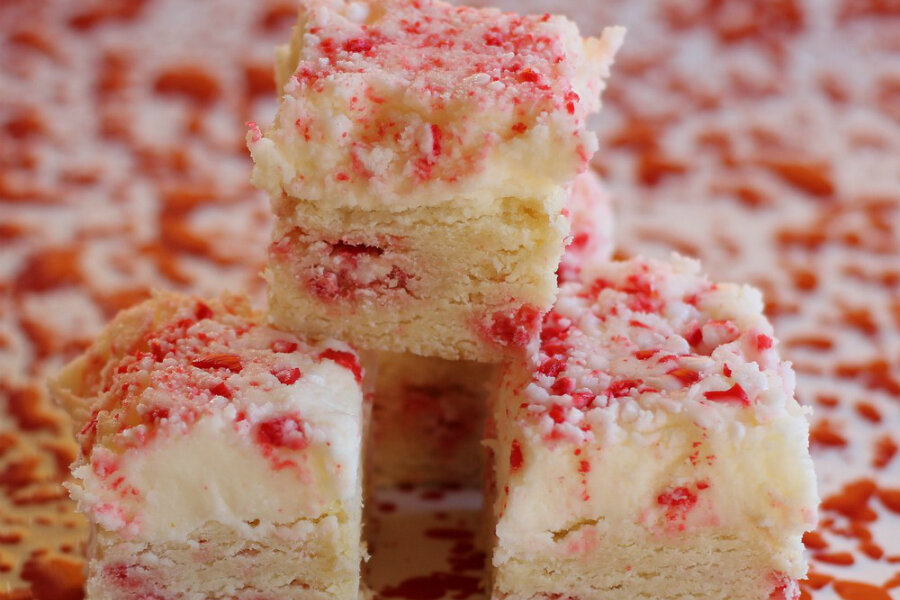 Peppermint cookie bars
