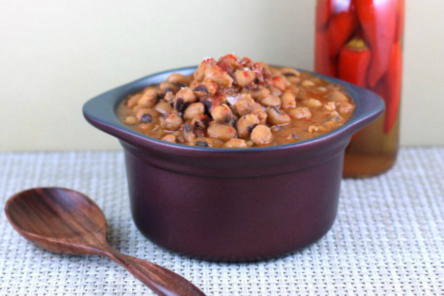 Slowcooker Southern blackeyed peas