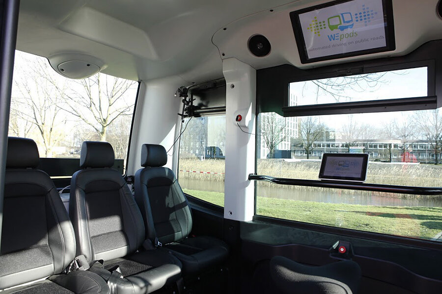 Driverless bus hits the road in the Netherlands - CSMonitor.com