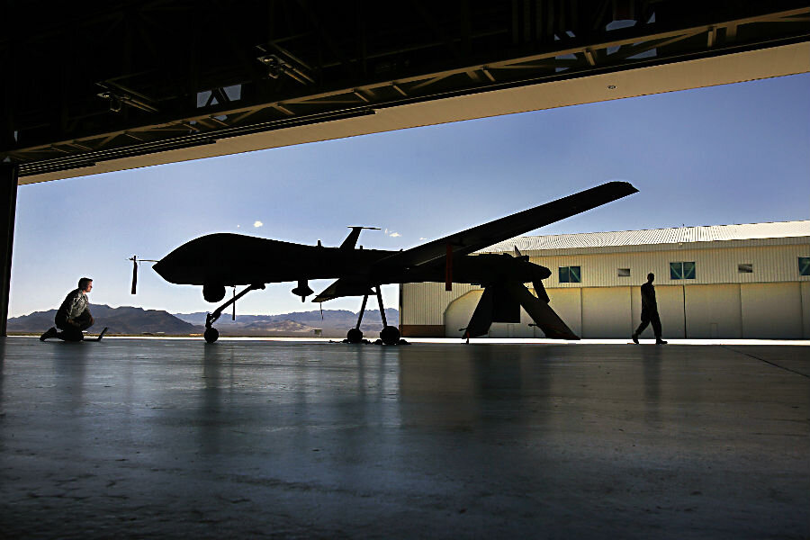 Why is the military flying drones over US soil?