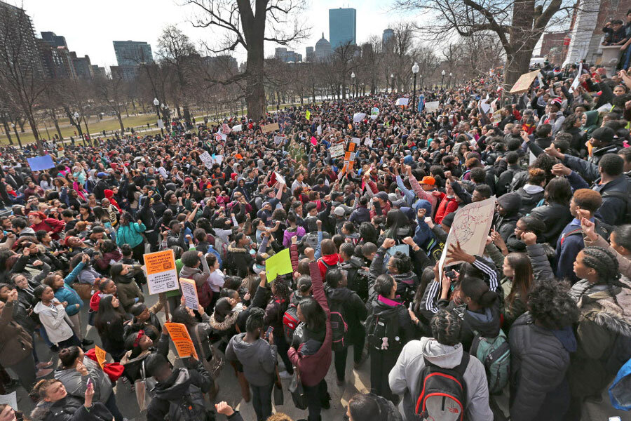 In activist era, high-schoolers from Boston to Detroit take to streets ...