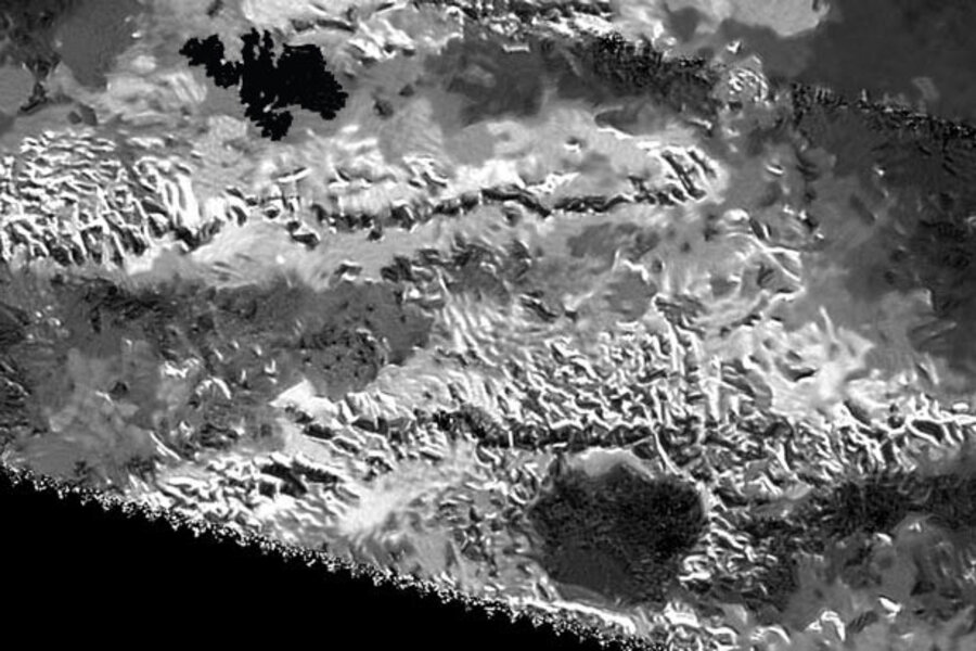 The Highest Mountain On Titan Is Twice As Tall As Maine S Mt Katahdin Csmonitor Com How grisha gave eren the founding titan. the highest mountain on titan is twice
