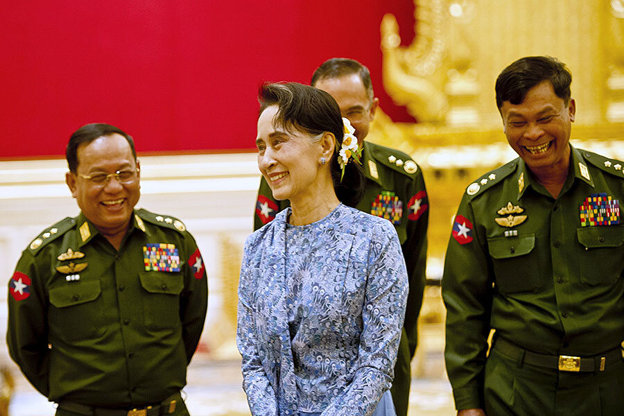Image result for myanmar president MILITARY