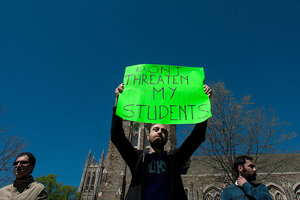 Why Duke protesters are refusing to leave that administration