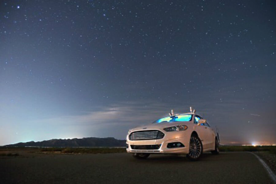 Ford intends to launch affordable, electric, driverless cars nine years from now. Image Source: CS Monitor