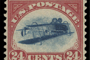 Rare inverted Jenny stamp turns up six decades after being