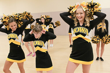 Shields shines in cheerleading, Features