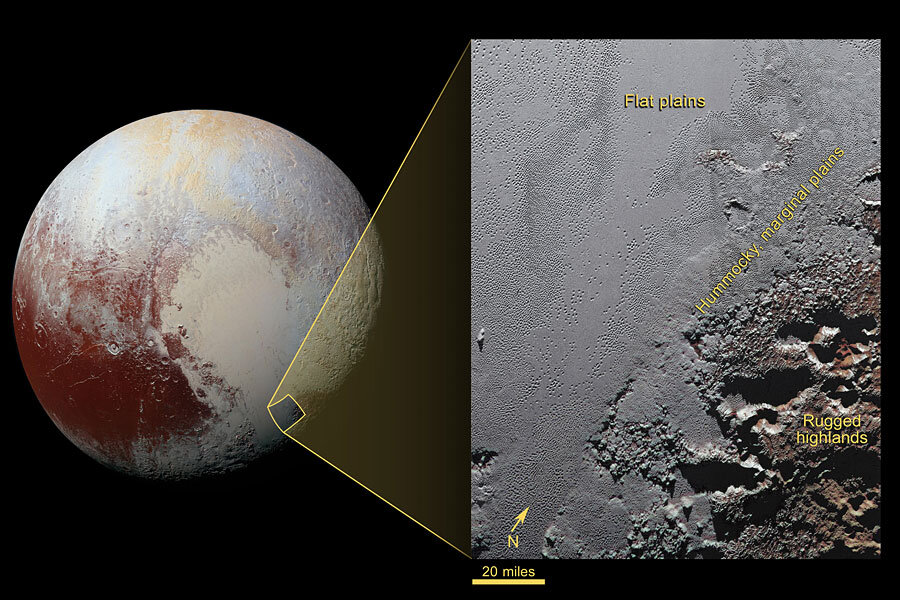 pluto planet face