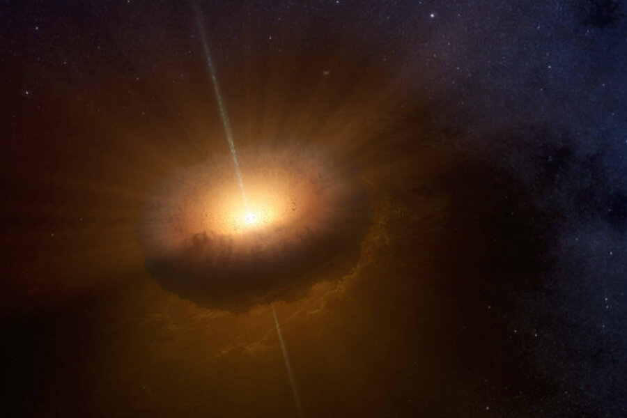 A secluded star throws a spectacular tantrum - CSMonitor.com