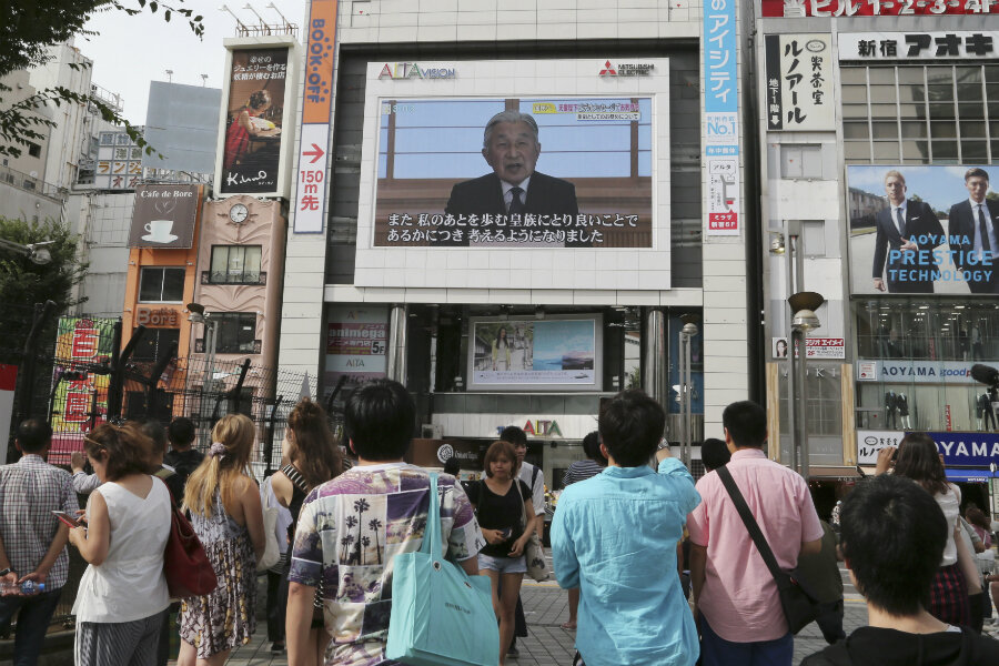 No longer divine, Japanese emperor wins people's hearts with his