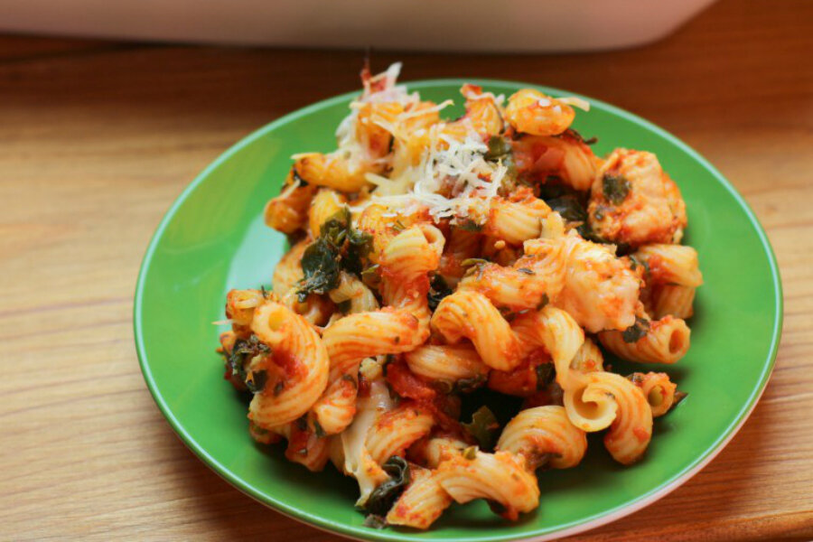 Back-to-school family meal: Italian chicken, pasta, and tomato bake -  