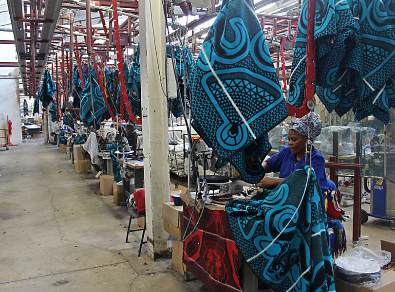 Basotho Blanket Poncho-shawl blue -  Israel