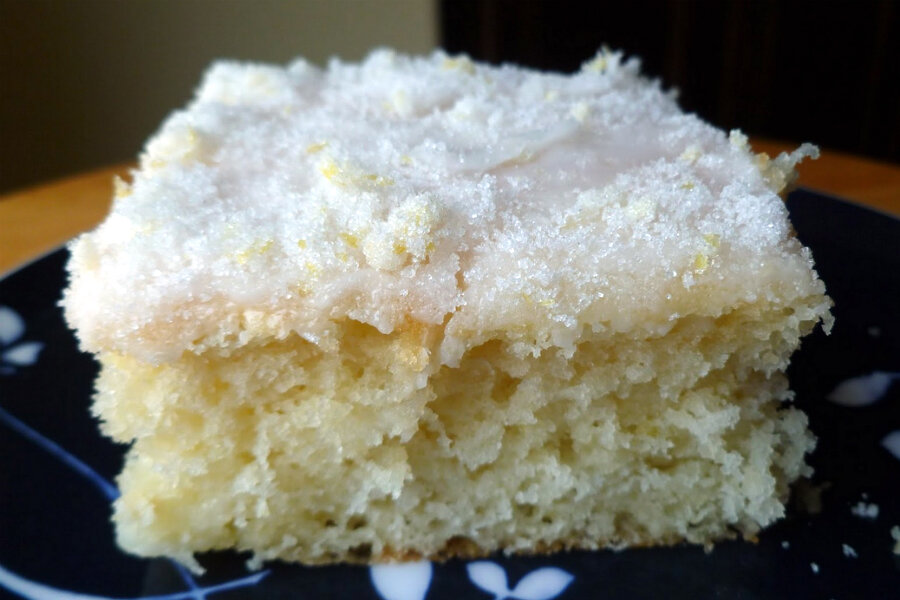 Lemon buttermilk sheet cake