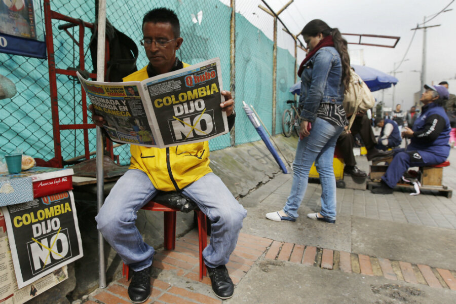 Colombia's 'no' on peace shocks the world – and itself - CSMonitor.com