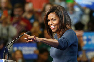 michelle obama speech be focused be determined