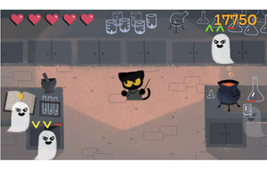 Google Doodle games: Halloween magic cat game sequel is here