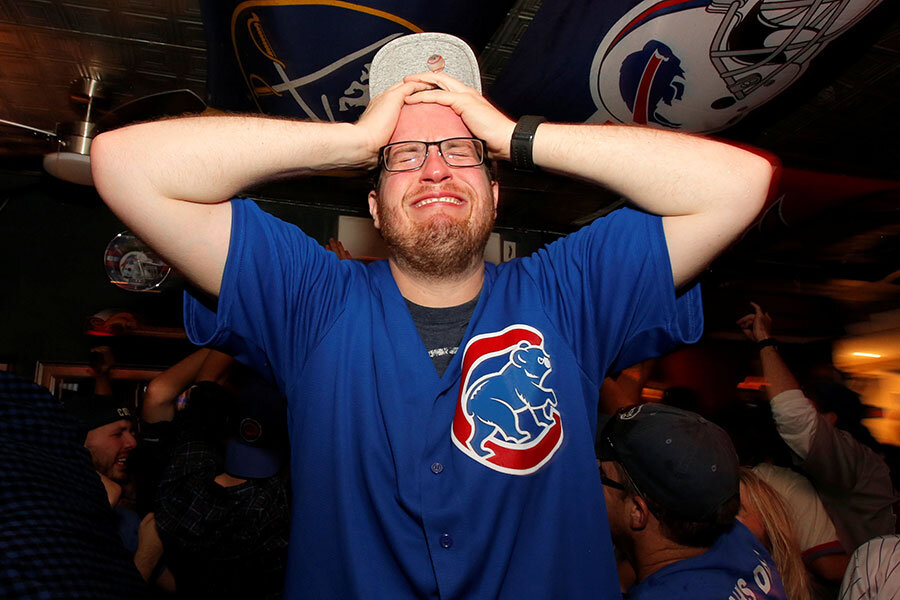 Cubs win!' The gleeful scene from Harry Caray's restaurant. 