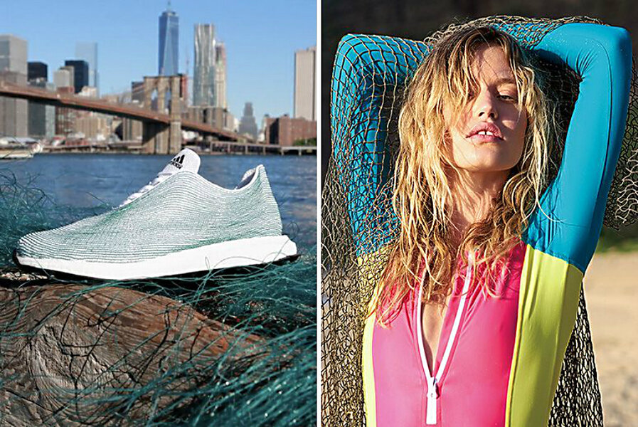 Sportswear companies make fashion statement out of ocean trash -  
