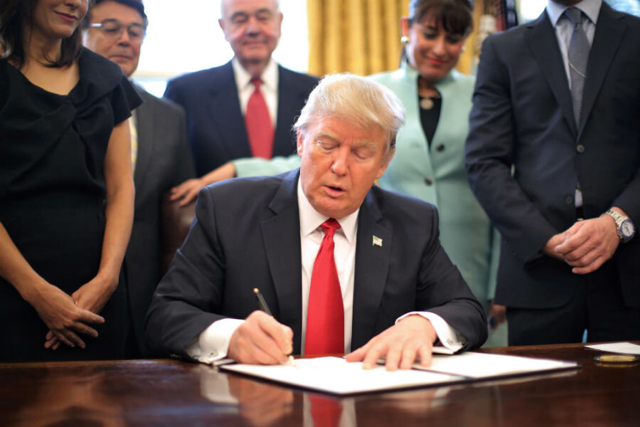 Is Trump's use of executive orders extraordinary?