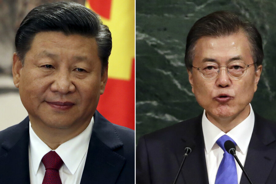 South Korea and China work to mend strained relations - CSMonitor.com