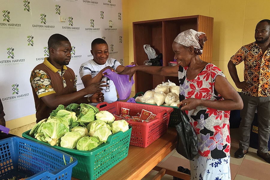 Eric Darko's Eastern Harvest Food Bank in Ghana.