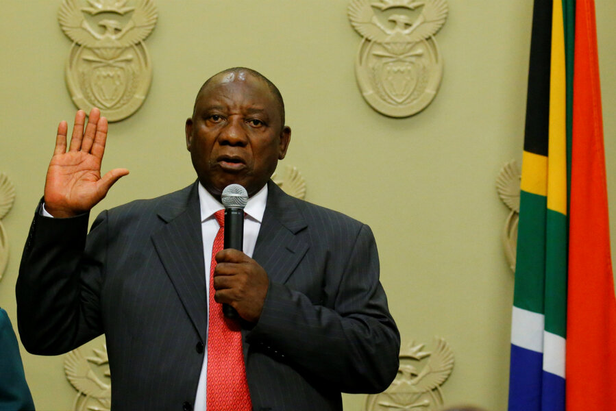 South African parliament elects Ramaphosa as president ...