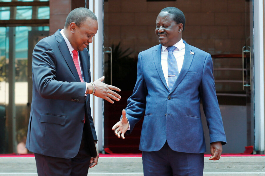 Kenya's president and opposition leader promise to unite country ...