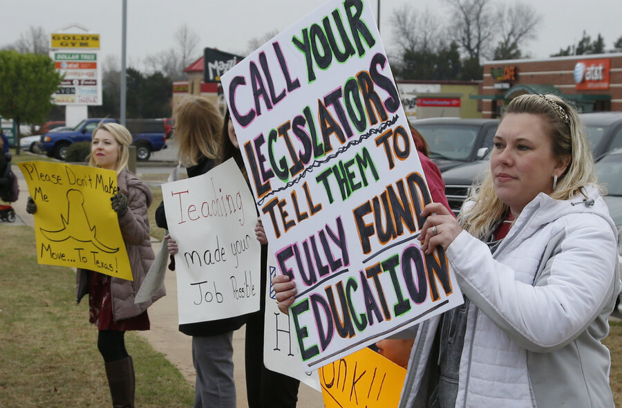 West Virginia teacher strike inspires Oklahoma, Arizona - CSMonitor.com