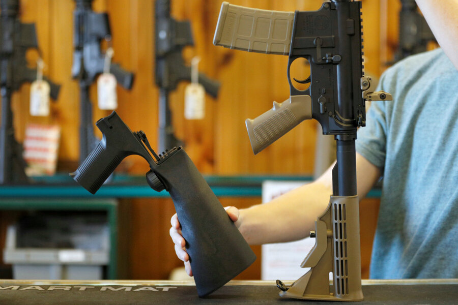 Supreme Court divided over federal ban on bump stock gun accessory