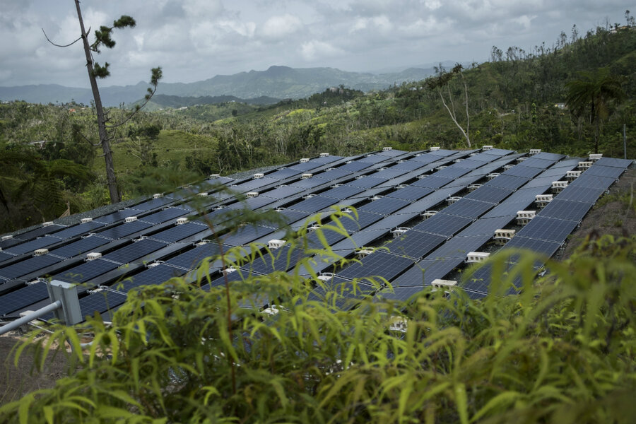 After hurricane, Puerto Rico switches on to renewable energy